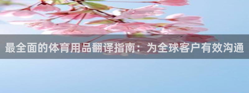 欧陆娱乐怎么注册会员账号啊：最全面的体育用品翻译指南