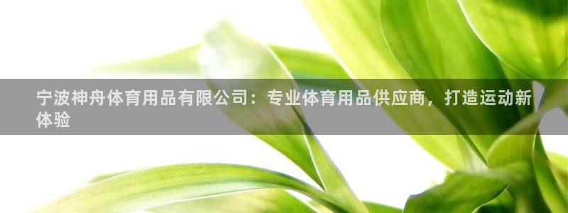 欧陆娱乐官网下载安装苹果：宁波神舟体育用品有限公司：