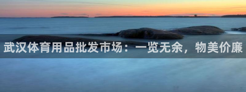 欧陆娱乐是真的假的：武汉体育用品批发市场：一览无余，