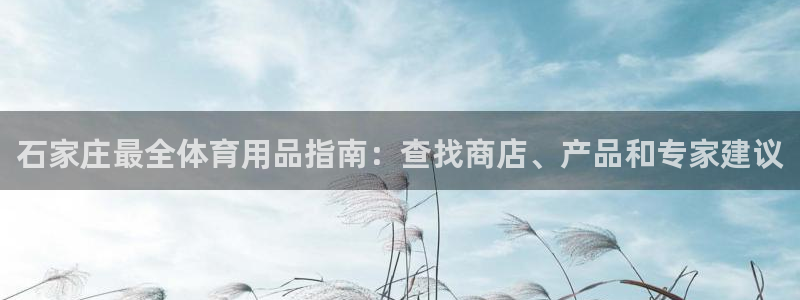 欧陆娱乐app攻略大全：石家庄最全体育用品指南：查找