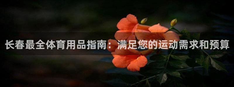 欧陆娱乐官网注册中心：长春最全体育用品指南：满足您的