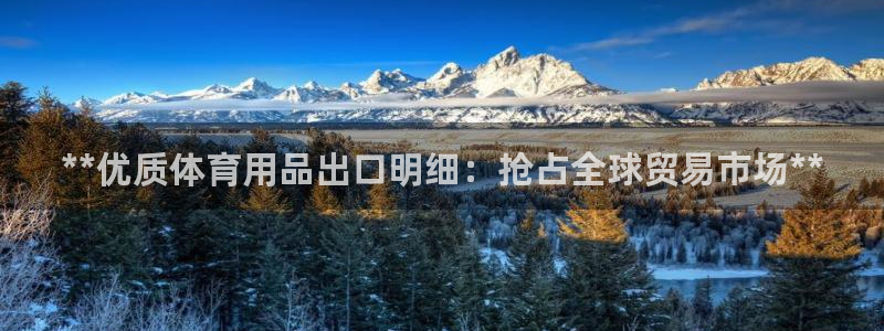欧陆娱乐百科官网：**优质体育用品出口明细：抢占全球