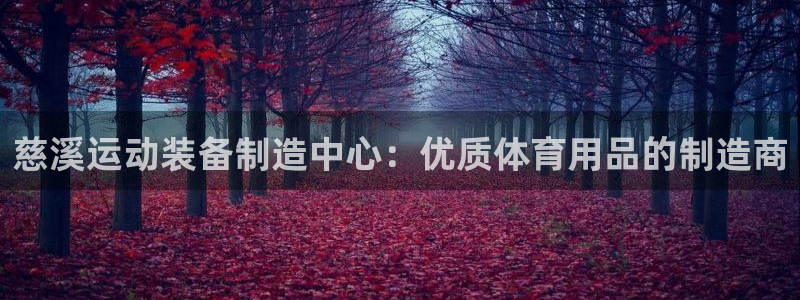 欧陆娱乐注册链接安全吗可靠吗：慈溪运动装备制造中心：