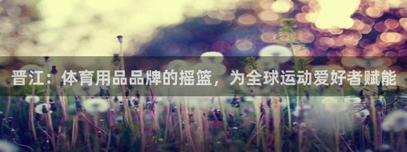欧陆娱乐微信众：晋江：体育用品品牌的摇篮，为全球运动
