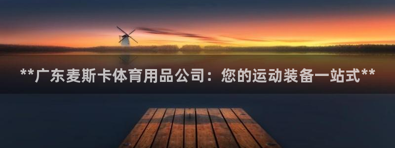 欧陆娱乐总代：**广东麦斯卡体育用品公司：您的运动装备一站式