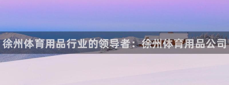 欧陆娱乐代理多少个点位：徐州体育用品行业的领导者：徐州体育用